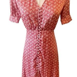 The Kooples Flud Mid Short V-Neck Dress, Sz XS, NWT